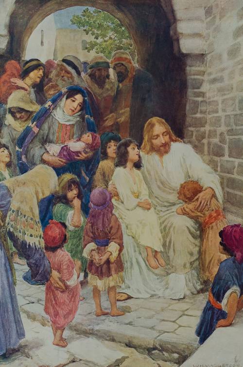 Jeesus ja lapset.